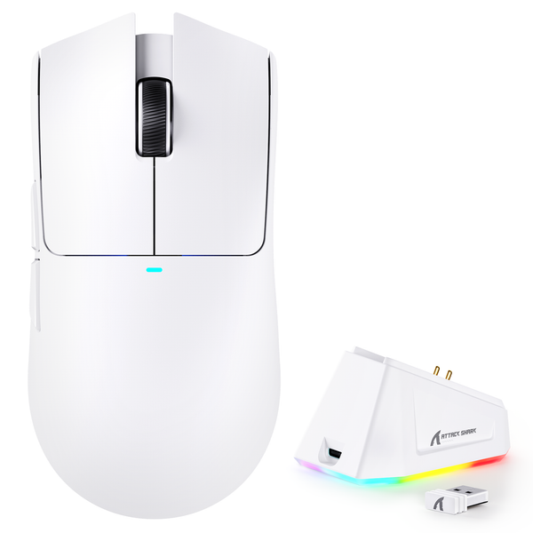ATTACK SHARK X11 Lightweight Wireless Gaming Mouse White