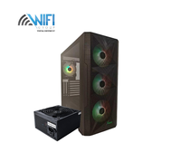 جهاز Xander Velox Flow E-ATX من الأمام - لوح زجاجي ومراوح ARGB