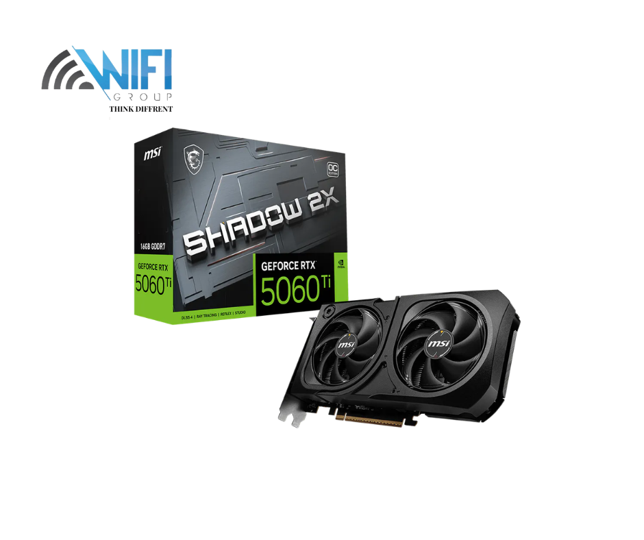 كرت شاشة MSI RTX 5060 Ti SHADOW 2X OC PLUS 16GB من الأمام