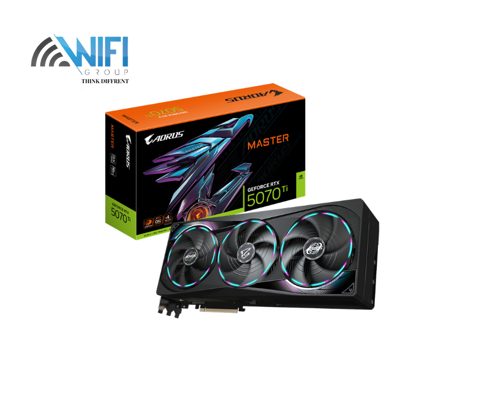 كرت شاشة Gigabyte AORUS RTX 5070 Ti Master 16GB من الأمام