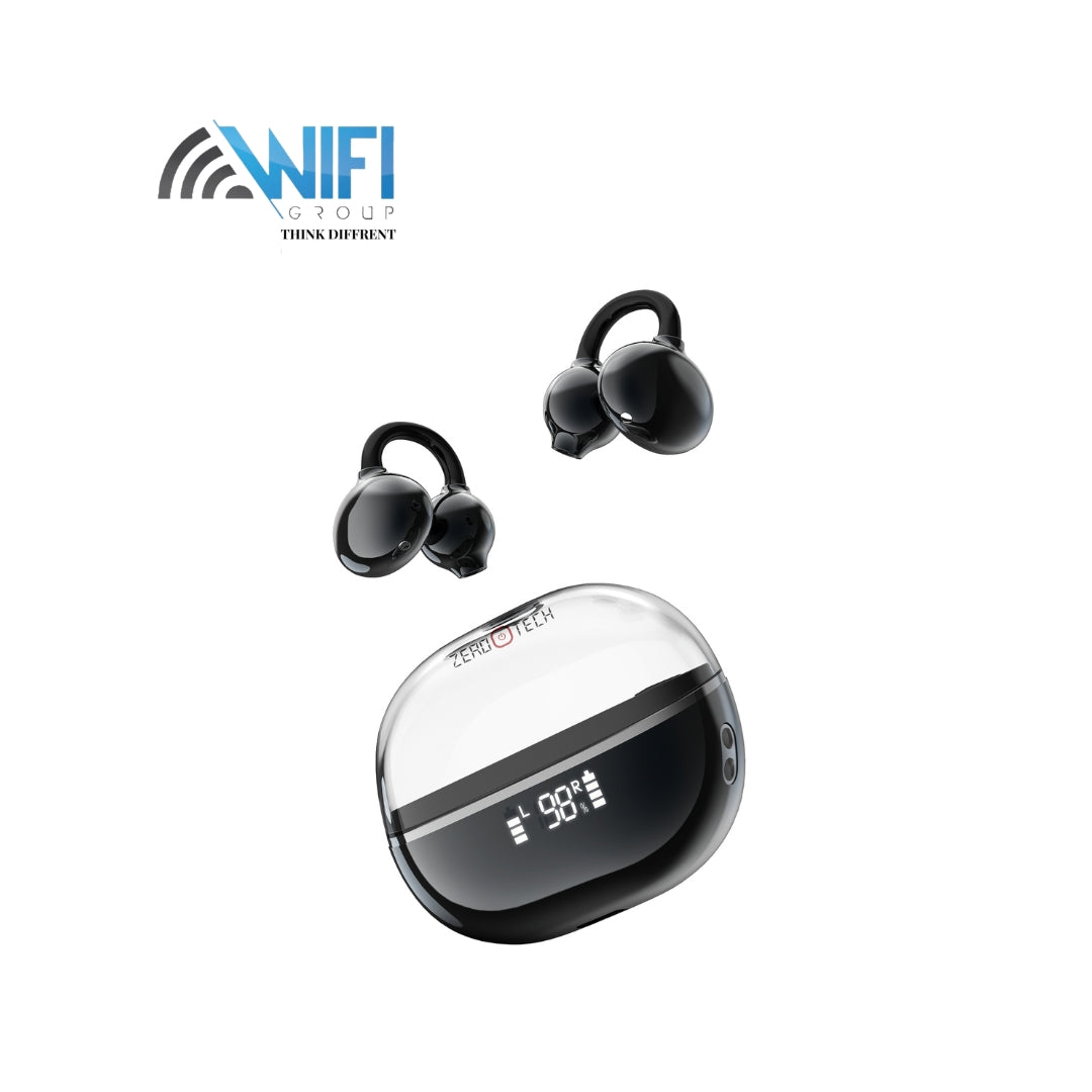 ZEROTECH Wireless Earbuds, Bluetooth 5.4, 20H Battery, IPX4 Waterproof, Dual Mic, ZPCE-C01O (Black)