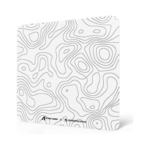 Attach Shark CM05 glass mouse pad White contour color