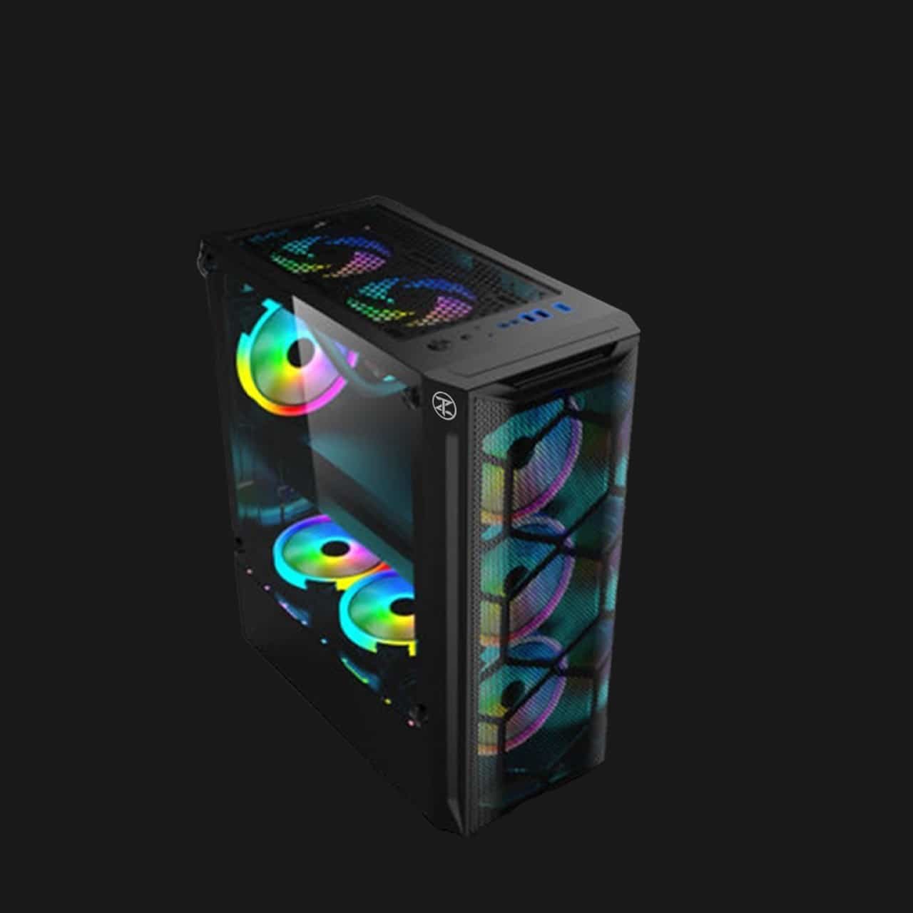TechnoZone C270 Gaming RGB Computer Case with 600W PSU