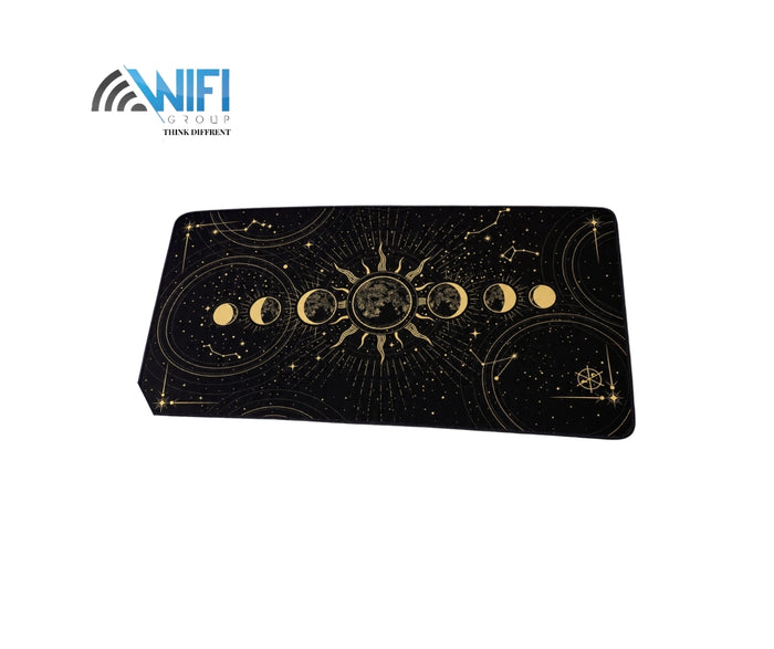 CTRL Mouse Pad 90 × 40 cm Waterproof 4 mm Rubber Base with Stitched Edges Space Trip