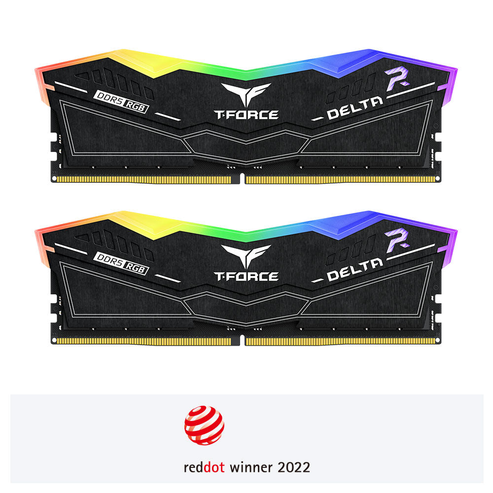 TEAMGROUP T-FORCE DELTA RGB BLACK 64GB (2X32GB) DDR5 6000