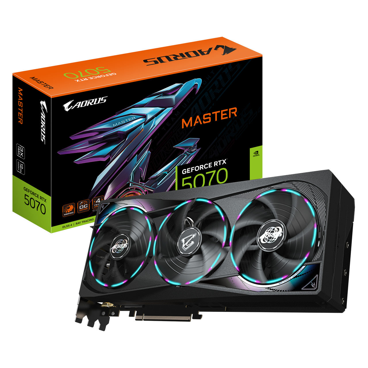 Gigabyte AORUS GeForce RTX 5070 MASTER 12G GDDR7