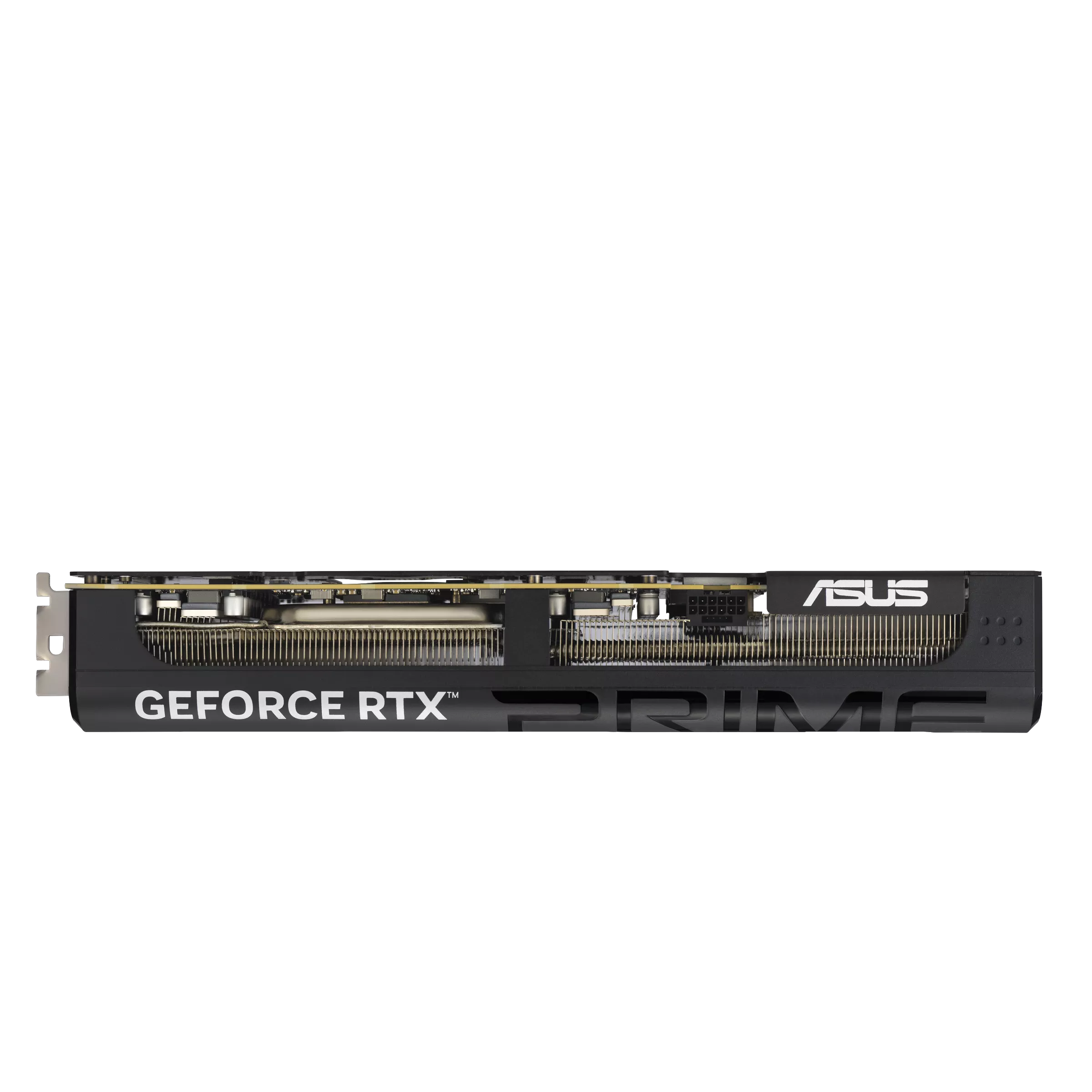 كارت شاشة ASUS RTX 5080 Prime OC - منظر جانبي للمراوح الثلاثة