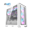 Case Darkflash DRX90 White with Aigo AT650 PSU 650W 80+ Bronze