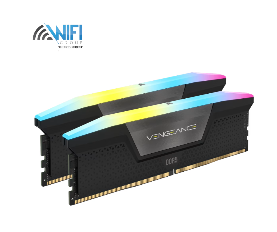 Corsair Vengeance RGB DDR5-6000MHz 48GB (2x24GB) CL36-44-44-96 Dual-Channel Kit – PC5-48000, Intel XMP 3.0, Black RGB Desktop Memory