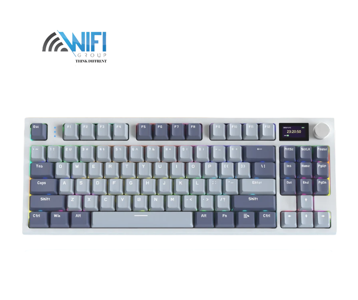 Attack Shark K86 Three mode RGB Display guest -made heat plug -in mechanical keyboard Moonlit night
