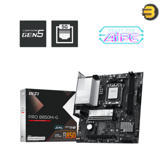 MSI PRO B850M-G DDR5 Motherboard AM5