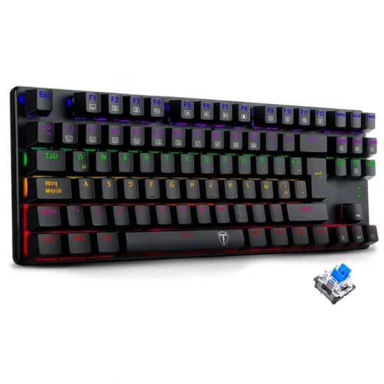 T-DAGGER Bora T-TGK313 Blue Switch RAINBOW LED Mechanical Gaming Keyboard