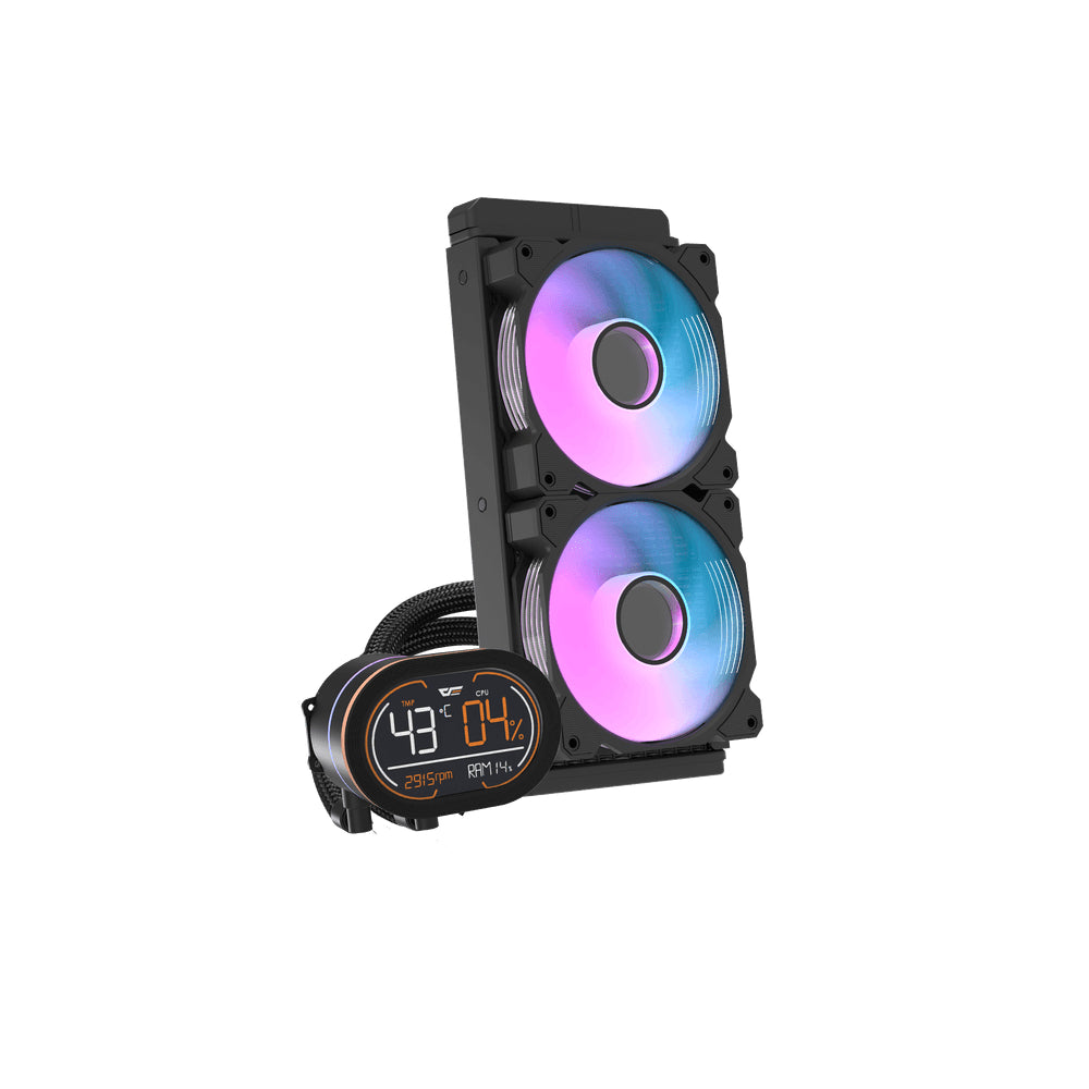 Darkflash DH240D LIQUID COOLER Black DISPLAY Black