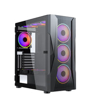 Xander Velox Gaming Case Mid Tower 4 Fan RGB Black