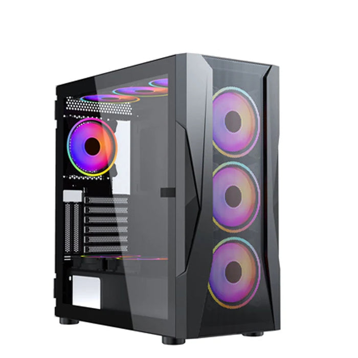 Xander Velox Gaming Case Mid Tower 4 Fan RGB Black