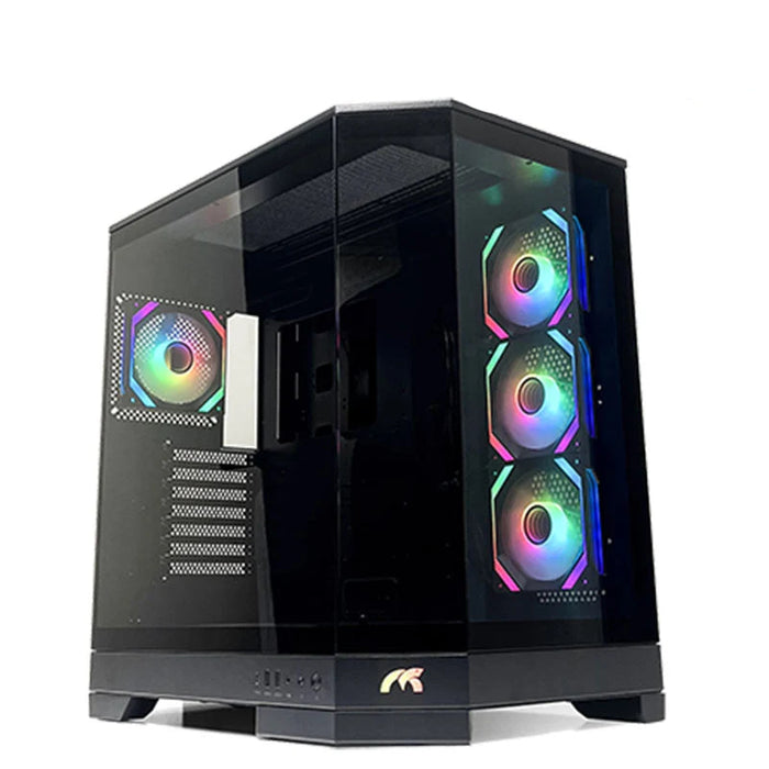 Tortox Prism Triple Glass with 7 fans White