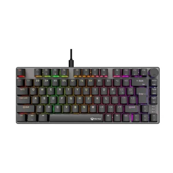 Keyboard Meetion MK006 PRO RGB 75% Hot Swappable Red switch Arabic Wired Mechanical