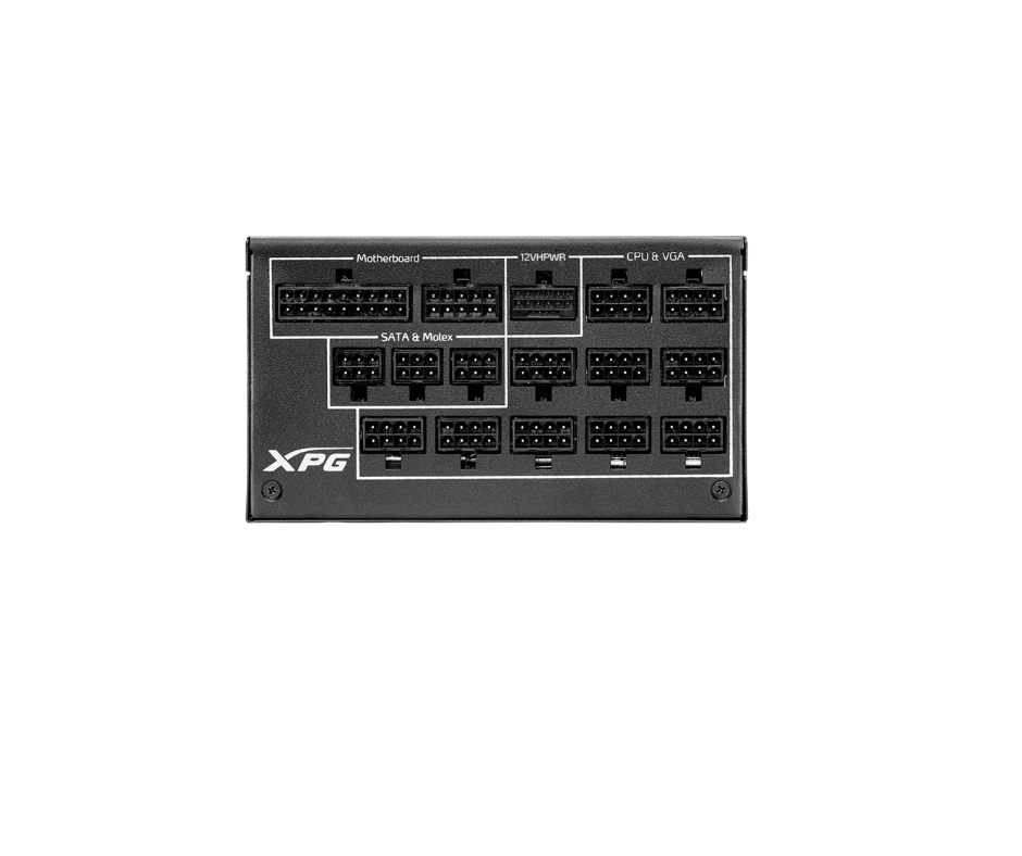 مزود طاقة XPG CYBERCORE II من زاوية جانبية