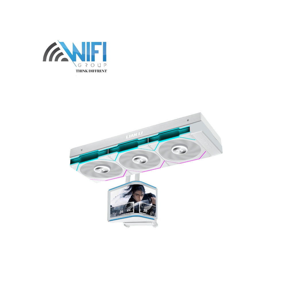 Lian Li HydroShift II Oled Curved 360MM White with UNI FAN TL Flex AIO Liquid Cpu Cooler