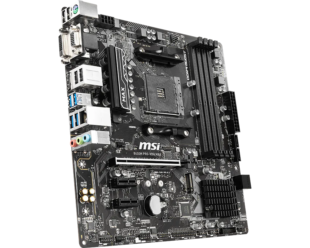 لوحة الأم MSI B450M PRO-VDH MAX AM4 AMD