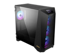 جهاز MSI MEG PROSPECT 700R من زاوية جانبية يوضح المراوح ARGB