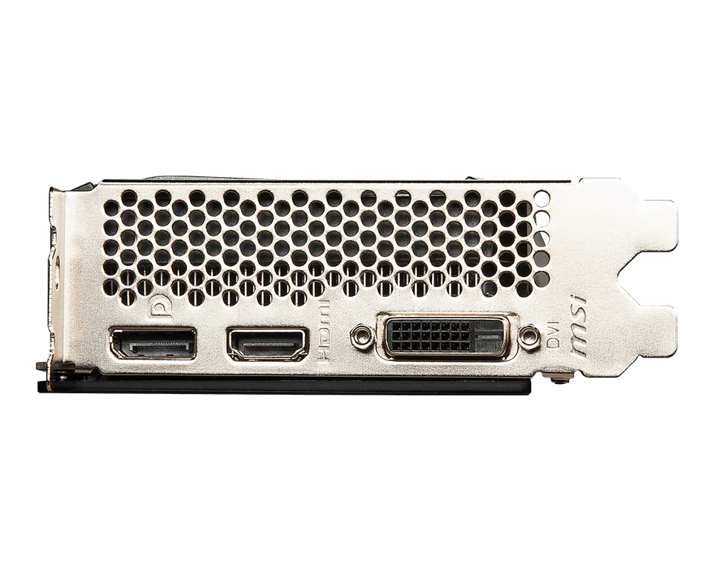 كرت شاشة MSI RTX 3050 VENTUS 2X XS من زاوية جانبية