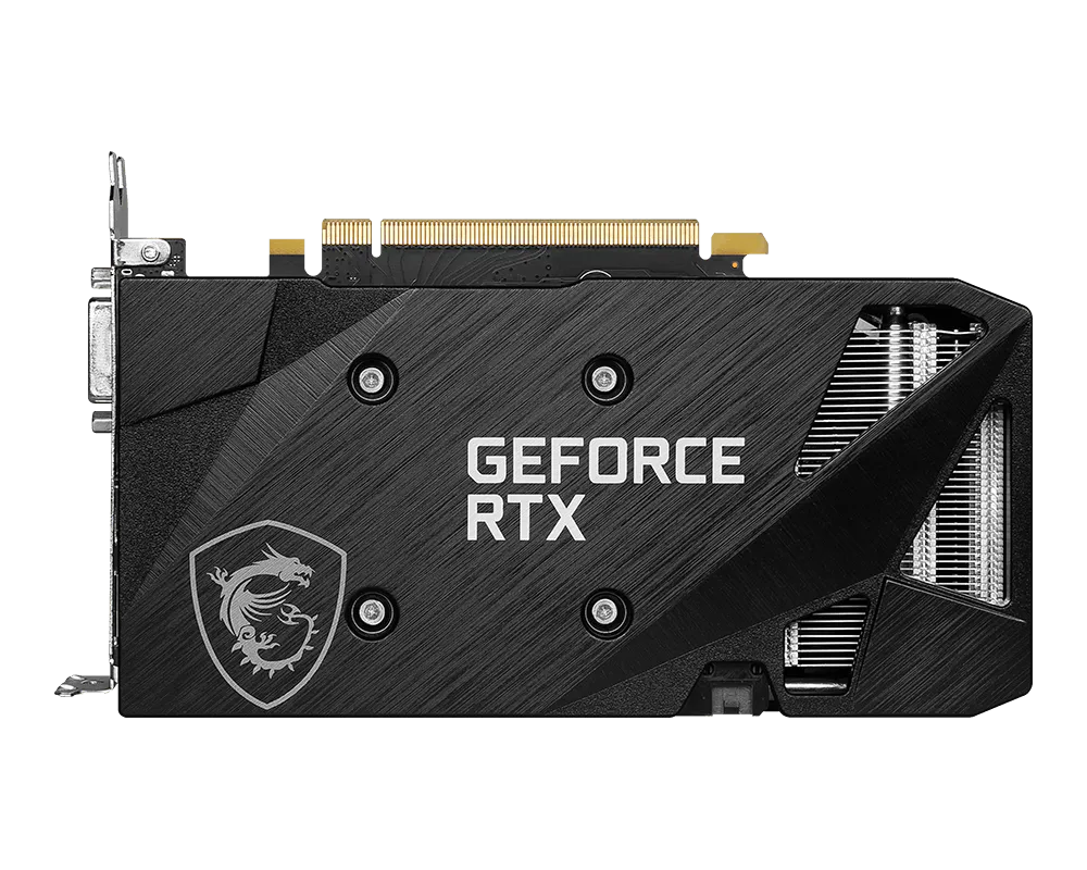 كرت شاشة MSI RTX 3050 VENTUS 2X XS منظر علوي