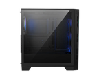 جهاز MSI MAG FORGE 321R يظهر التركيب الداخلي والمراوح ARGB