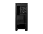 جهاز MSI MAG FORGE 321R من زاوية جانبية يوضح اللوح الزجاجي