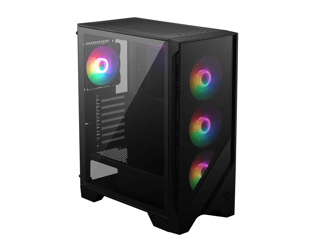 جهاز MSI MAG FORGE 120A منظر خلفي يوضح المروحة الخلفية
