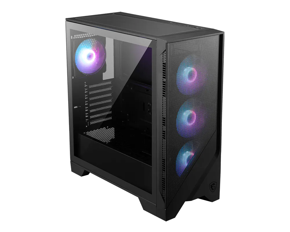 جهاز MSI MAG FORGE 321R منظر علوي يوضح منافذ التبريد