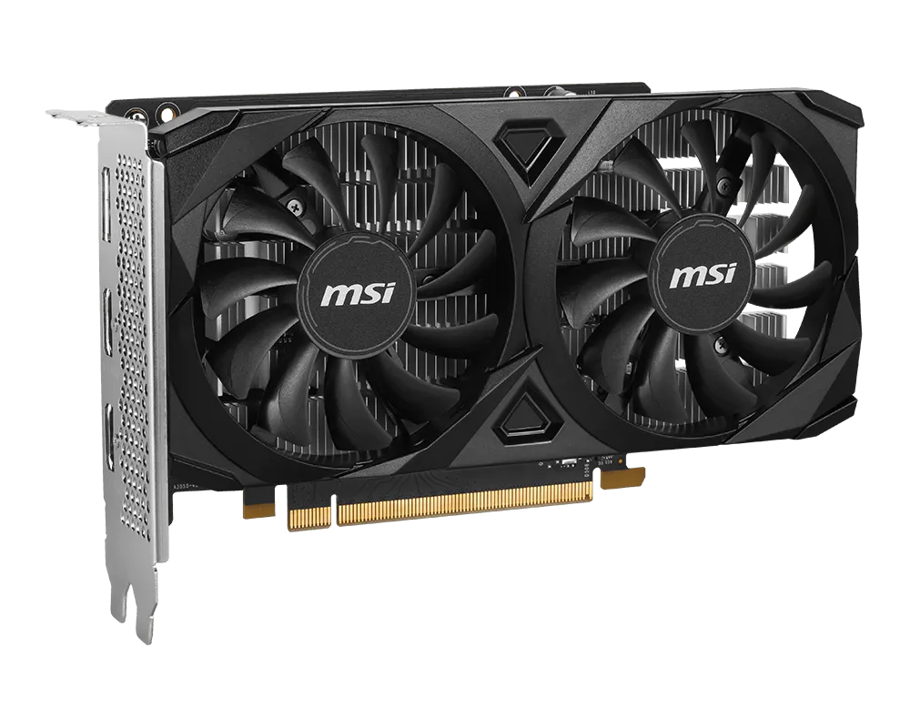 كرت شاشة MSI RTX 3050 VENTUS 2X E صندوق البيع الرسمي