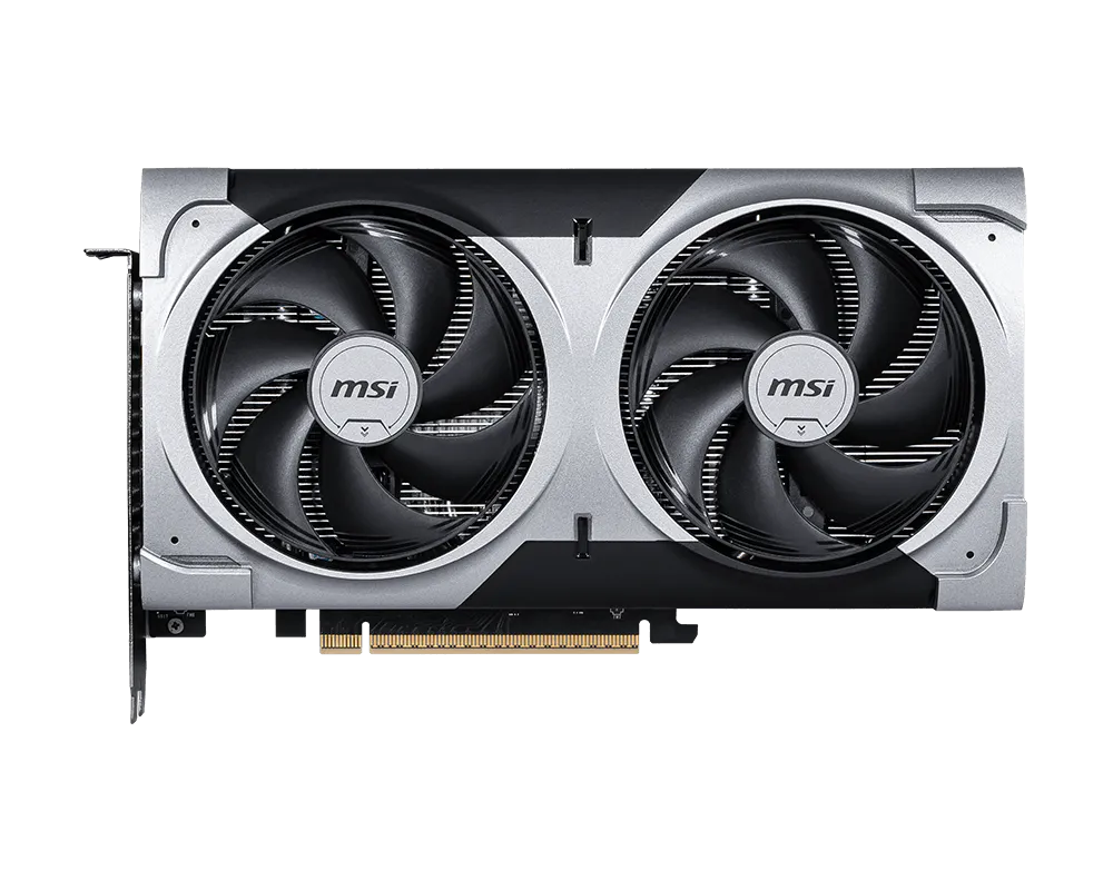 كارت شاشة MSI RTX 5060 Ti Ventus 2X OC Plus - منظر جانبي للمروحتين