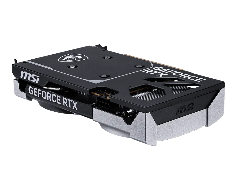 كرت شاشة MSI RTX 5060 Ventus يوضح المنافذ