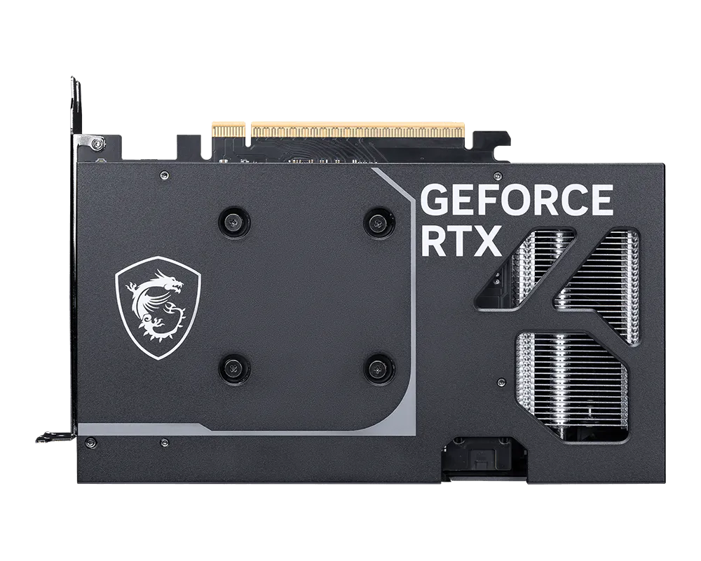 كرت شاشة MSI RTX 5060 Ventus من زاوية جانبية