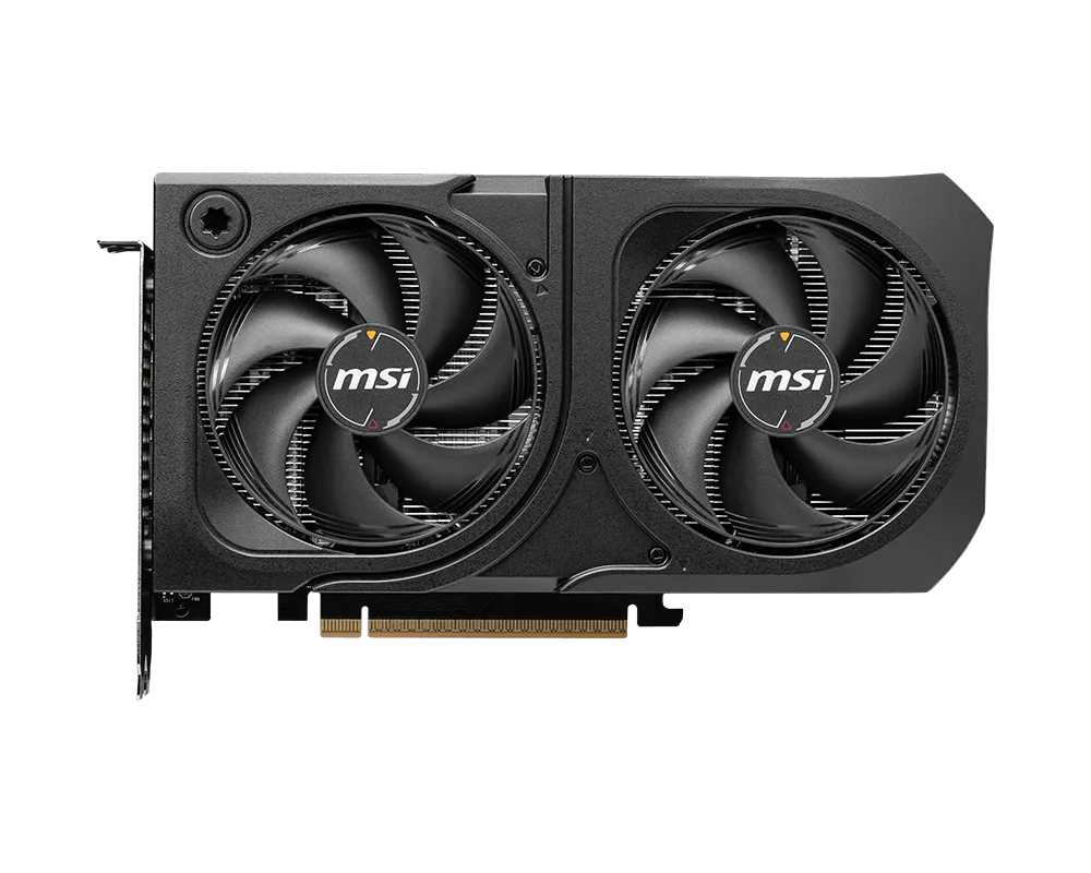 كرت شاشة MSI RTX 5060 Ti SHADOW من زاوية جانبية
