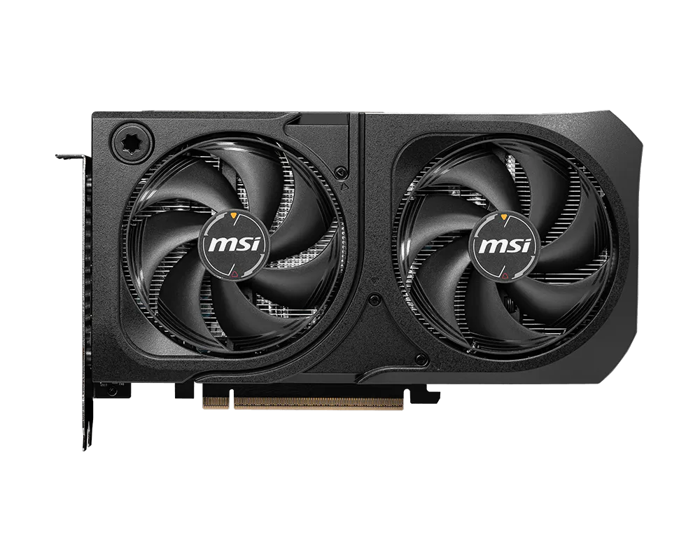 كارت شاشة MSI RTX 5060 Ti Shadow 2X OC Plus - منظر جانبي للمروحتين
