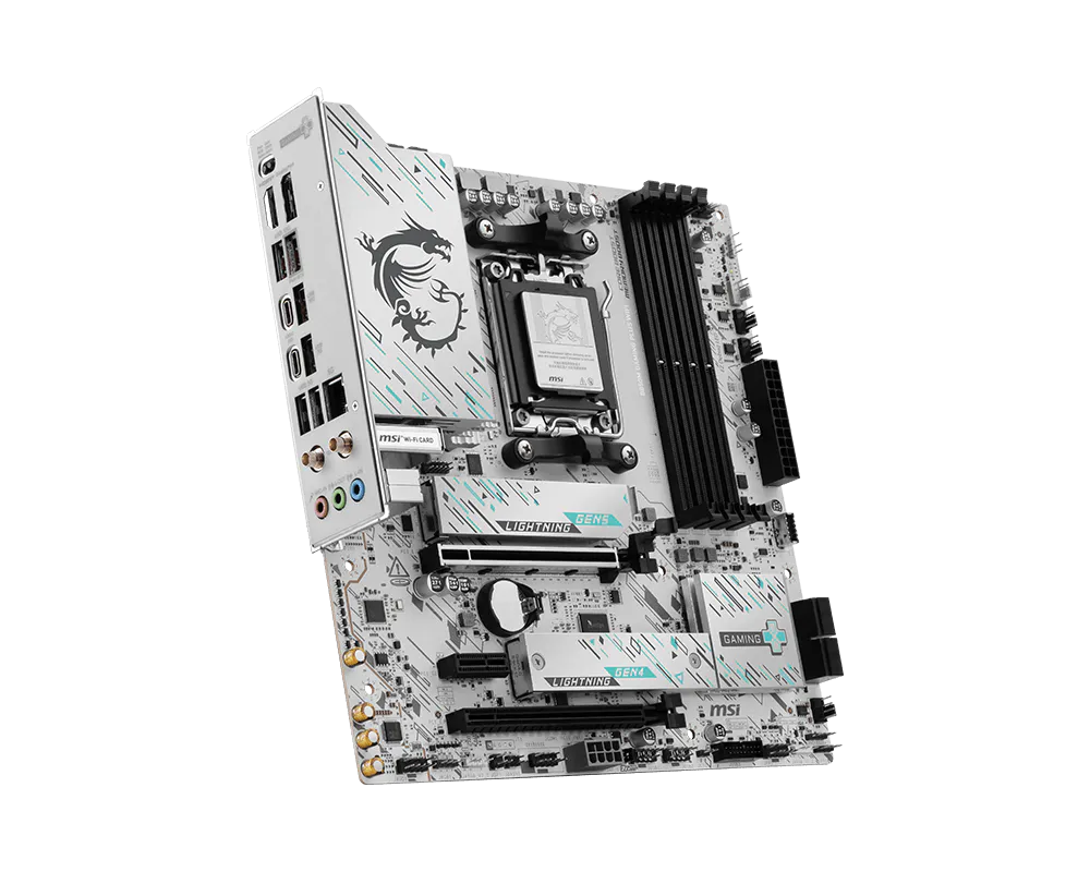 لوحة أم MSI Gaming Plus B850M WIFI 7 5G LAN Socket AM5