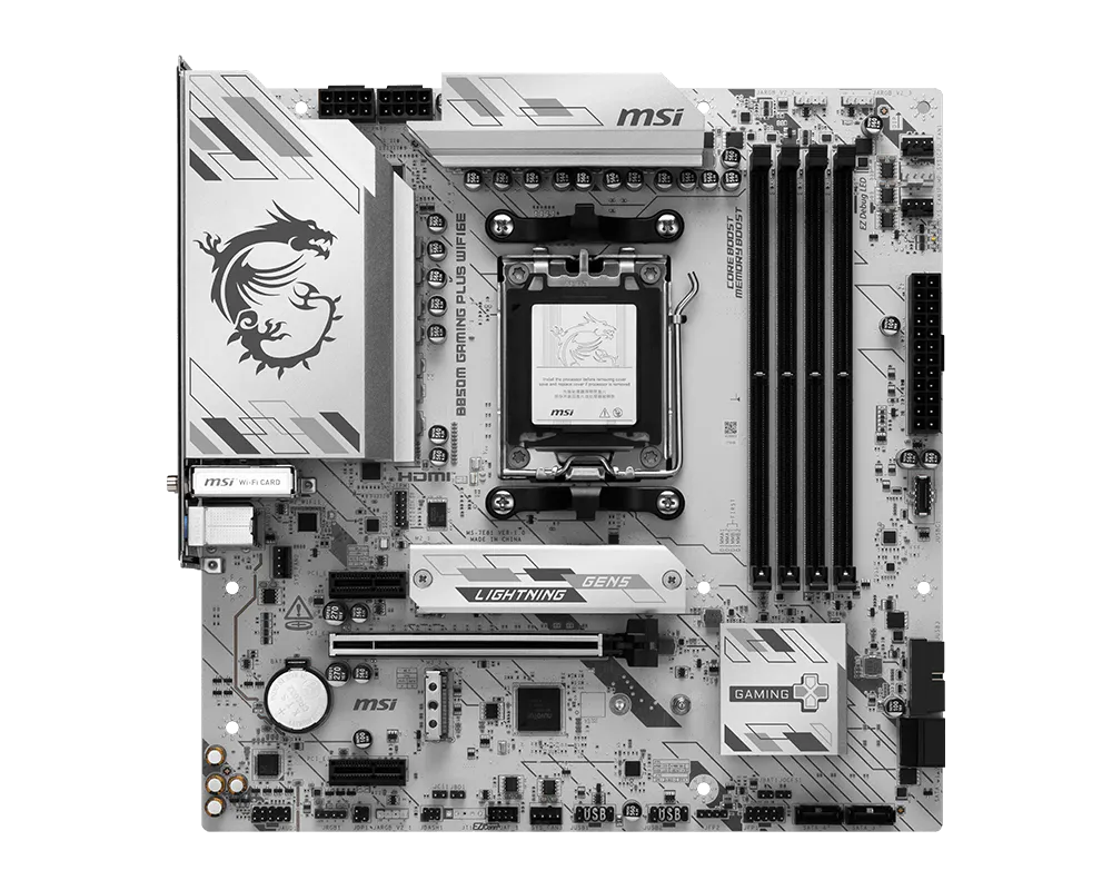 لوحة أم MSI B850M GAMING PLUS WIFI6E - منافذ الاتصال الخلفية