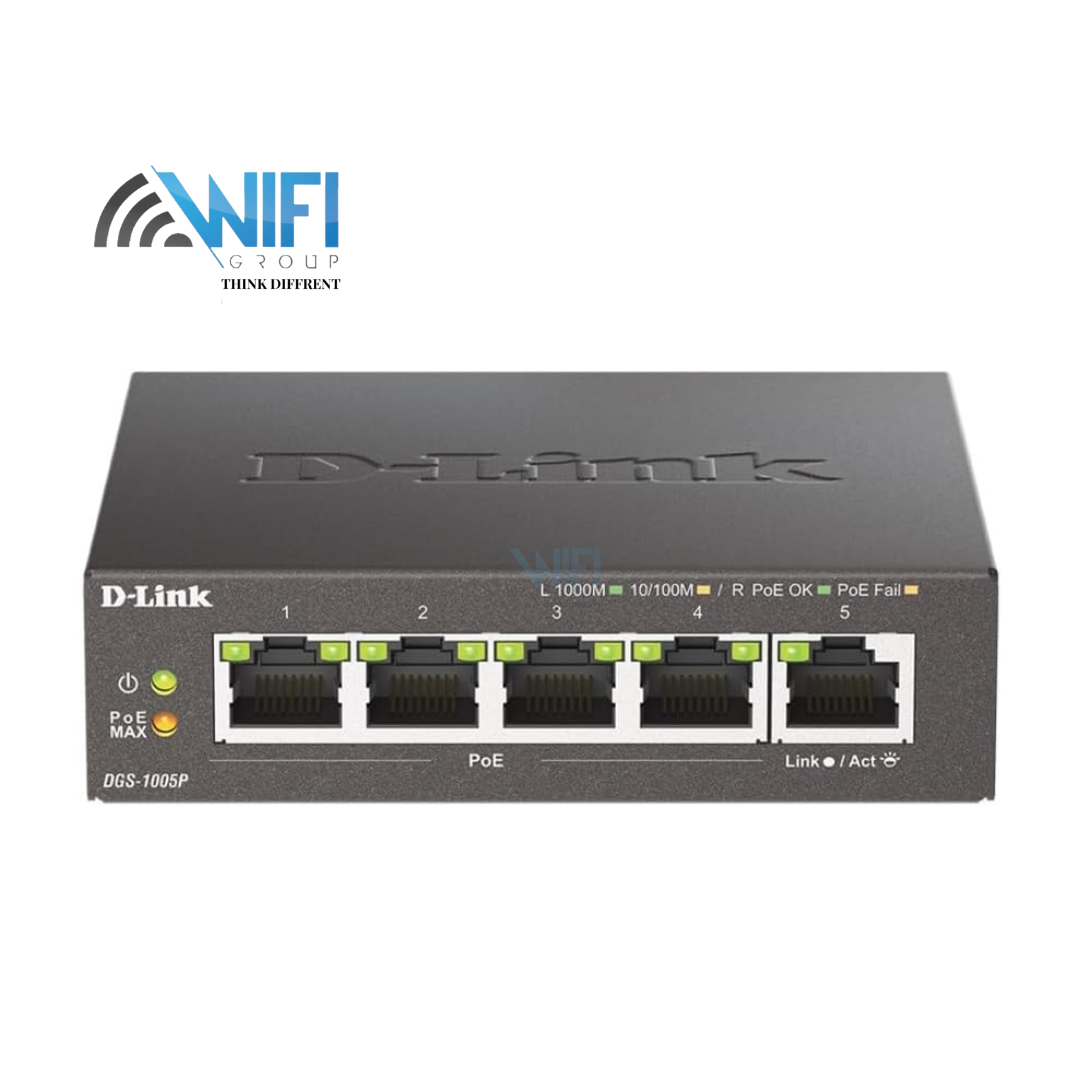 سويتش D-Link DGS-1005P بـPoE