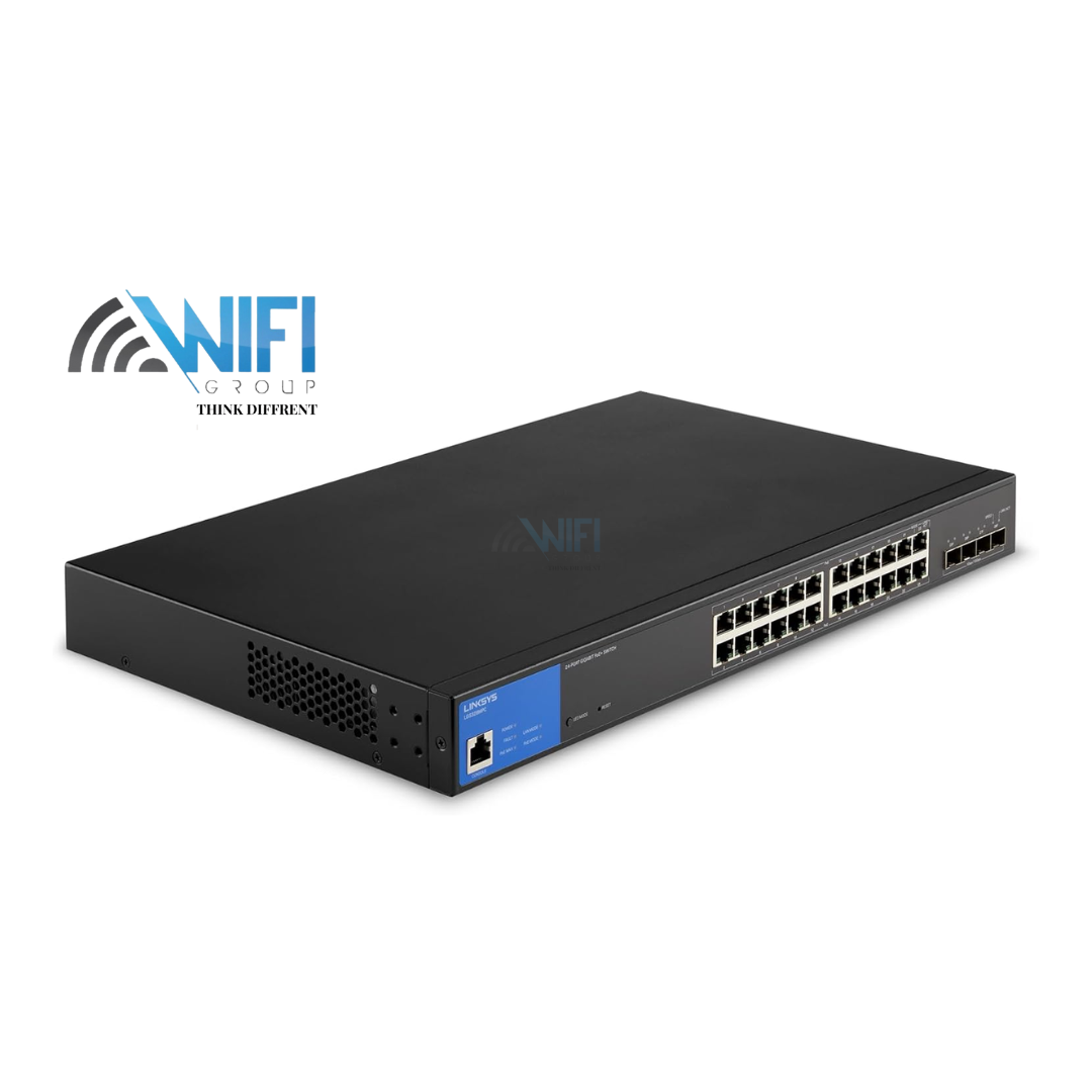 سويتش Linksys LGS328MPC مُدار 24 منفذ PoE+