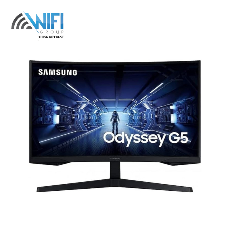 شاشة Samsung Odyssey G55C منحنية 27 بوصة QHD 165Hz