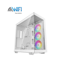 كيس Deepcool CH780 أبيض بتركيب رأسي لكارت الشاشة