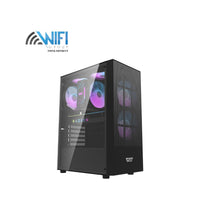كيس DarkFlash A290 ATX أسود بجانب زجاج