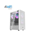كيس DarkFlash A290 ATX أبيض بجانب زجاج