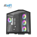 كيس DarkFlash FT418 PRO أسود 7 مراوح ARGB