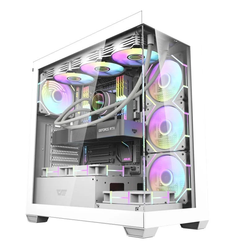 Case Darkflash DS900 White with Aigo AT750 PSU 750W 80+ Bronze