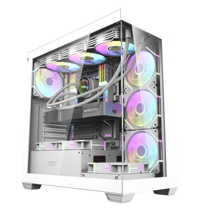 Case Darkflash DS900 White with Aigo AT750 PSU 750W 80+ Bronze
