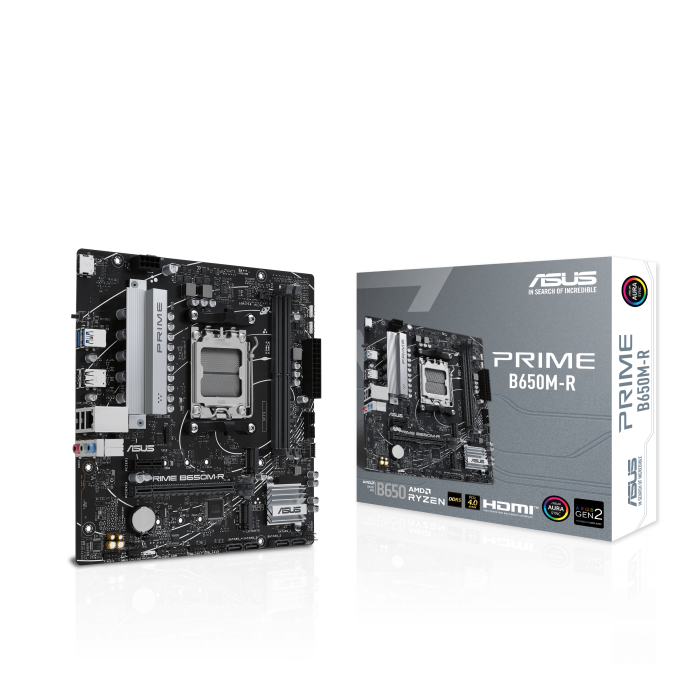 ASUS Prime B650M-R AM5 Motherboard - Front View