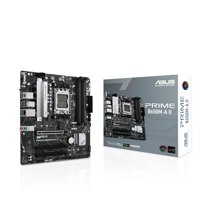 ASUS Prime B650M-A II AM5 Motherboard - Front View
